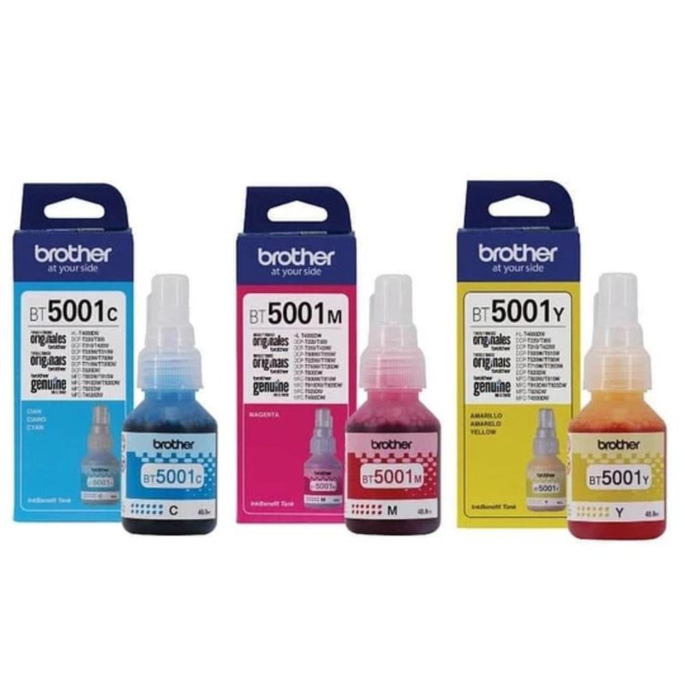 Kit de Tintas Brother BT5001C BT5001M BT5001Y