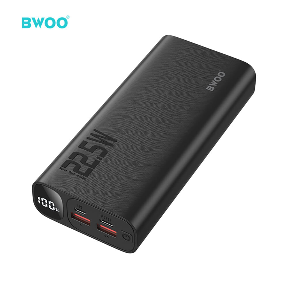 CARGADOR PORTATIL CON PANTALLA DIGITAL 20000MAH 225W BO-P44 BWOO