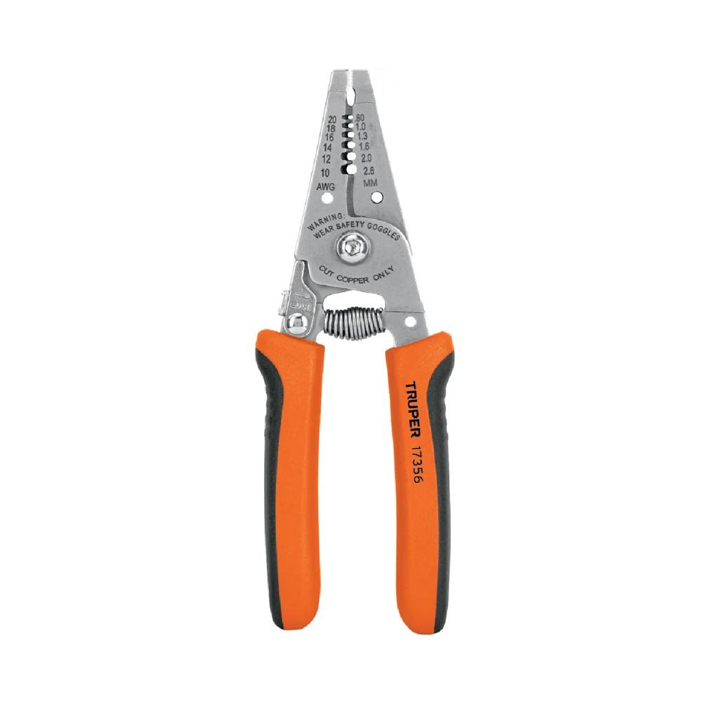 Alicate Electricista pelacables 6 Pulgadas 26 a 16 AWG 17356 Truper