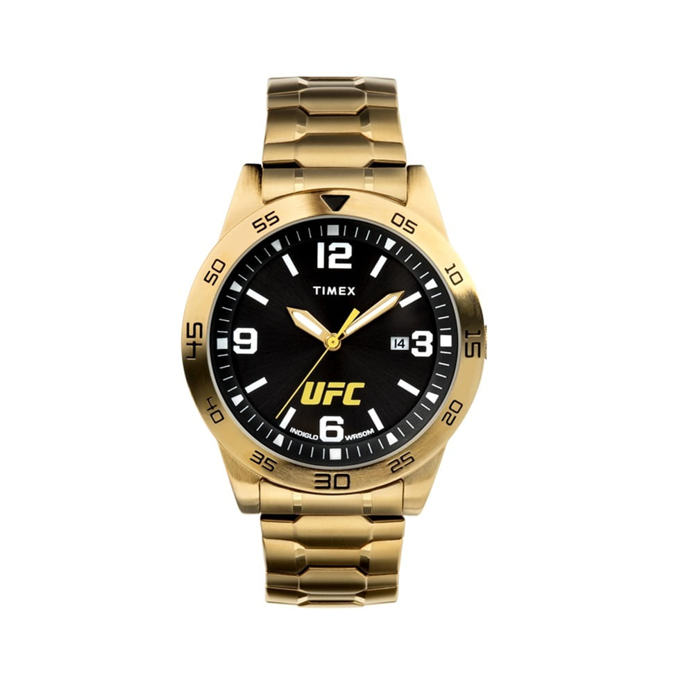 Reloj UFC Street de Cuarzo Para Hombre Con Esfera Negra TW2V56400 de Acero Inoxidable