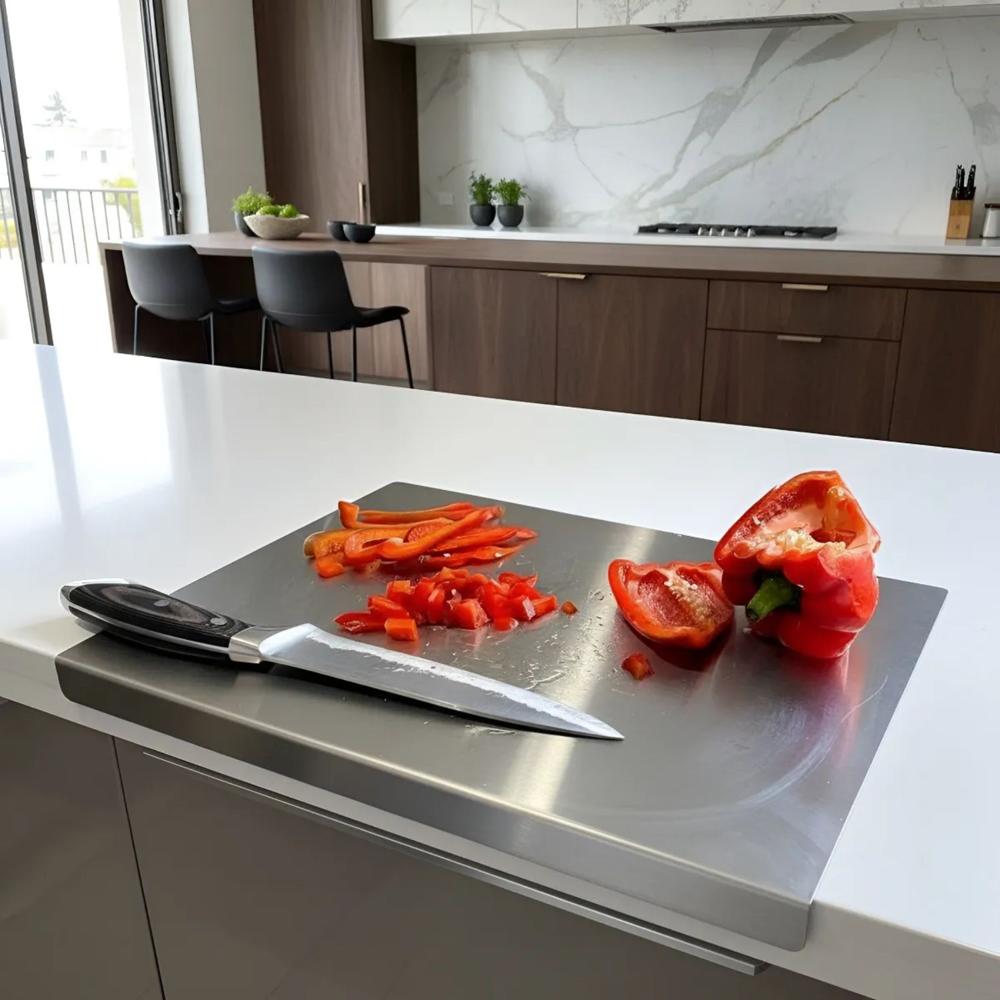 Tabla De Picar Acero Inoxidable Grado 304 - 40x27.5cm 1.2mm