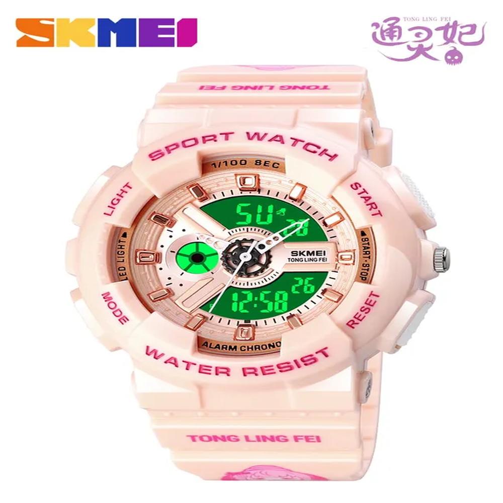 Reloj Skmei 1689 Rosado Psychic Princess Digital y Analogico