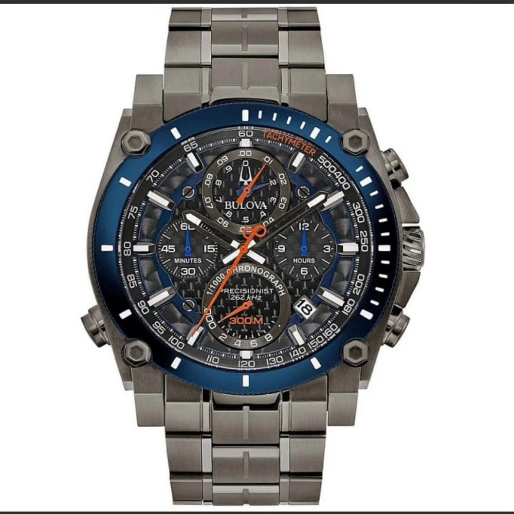 RELOJ BULOVA PRECISIONIST COLOR ACERO CRONOGRAFO