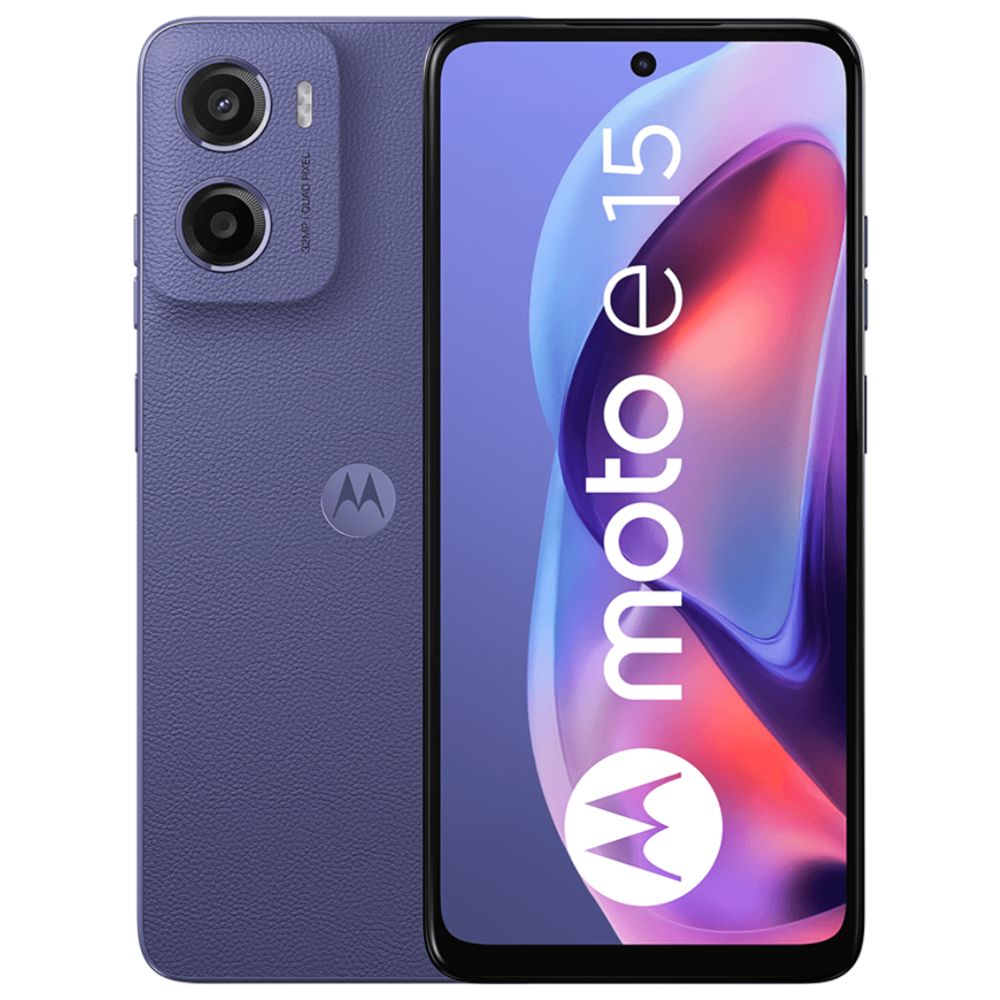 Celular 4G Motorola E15 64GB 2GB Morado