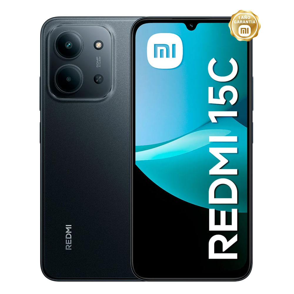 Celular Xiaomi Redmi 15C 256GB 4GB Midnight Black