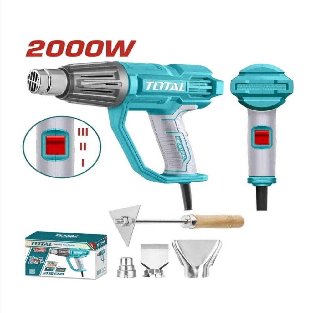 PISTOLA DE CALOR 2000W INDUSTRIAL TOTAL TB20078