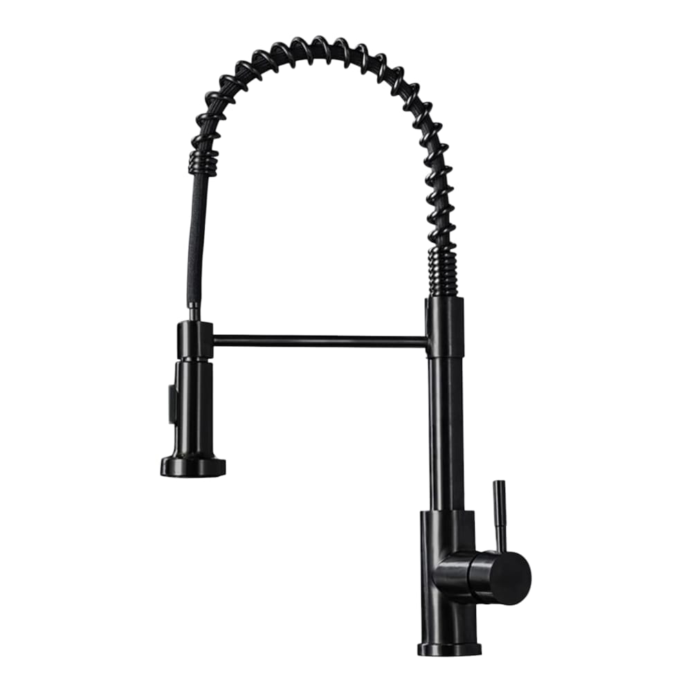 Grifo Cocina Mezcladora Monomando Alto Negro Mate 