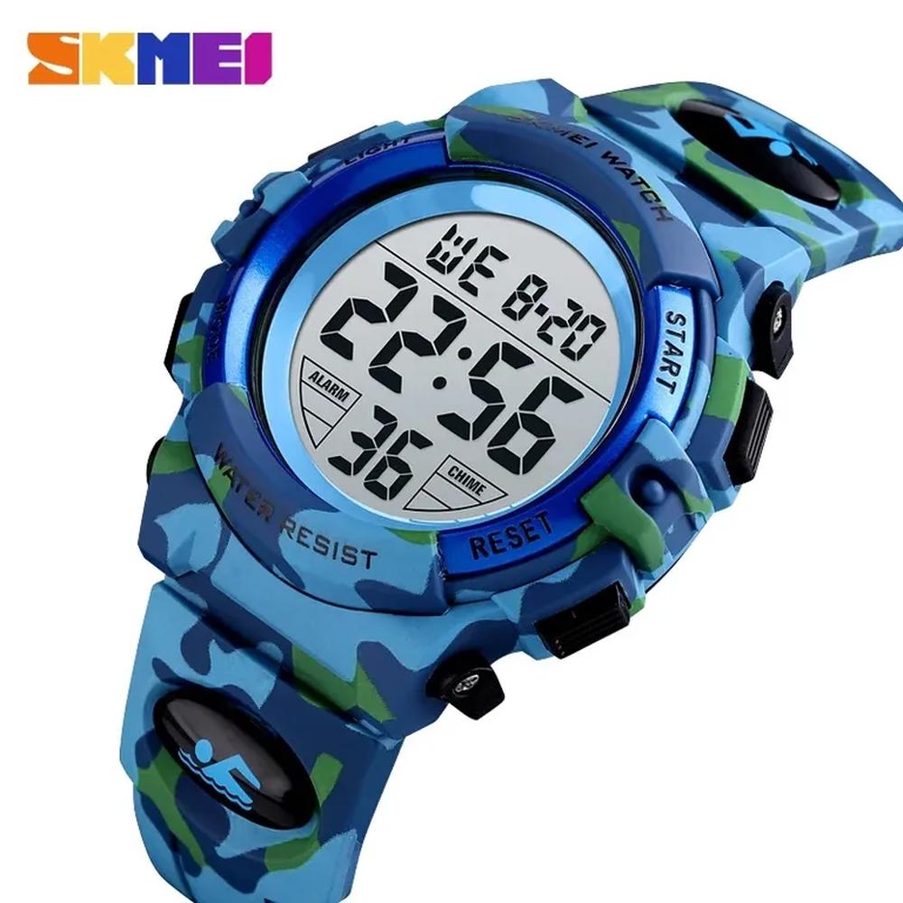 Reloj Skmei 1548 CELESTE Camuflado con luces