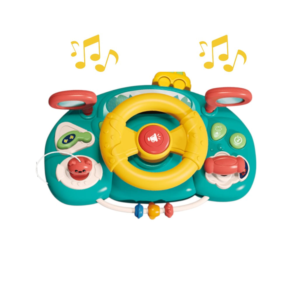 Juguete Timón Interactivo Musical para Bebés y Niños