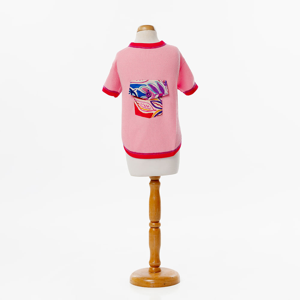 Polo Animale Pets Cargo Rosado T0