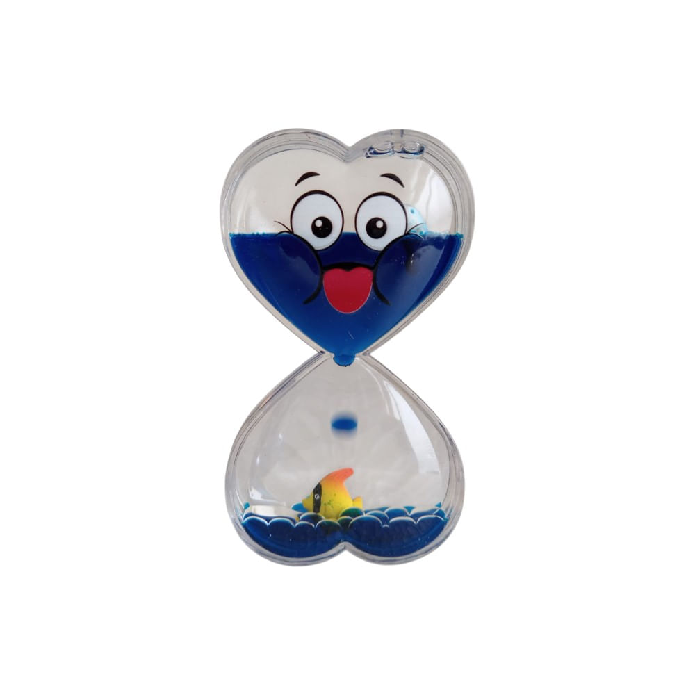 Botella de Calma  Antiestrés en Forma de Corazón Color Azul