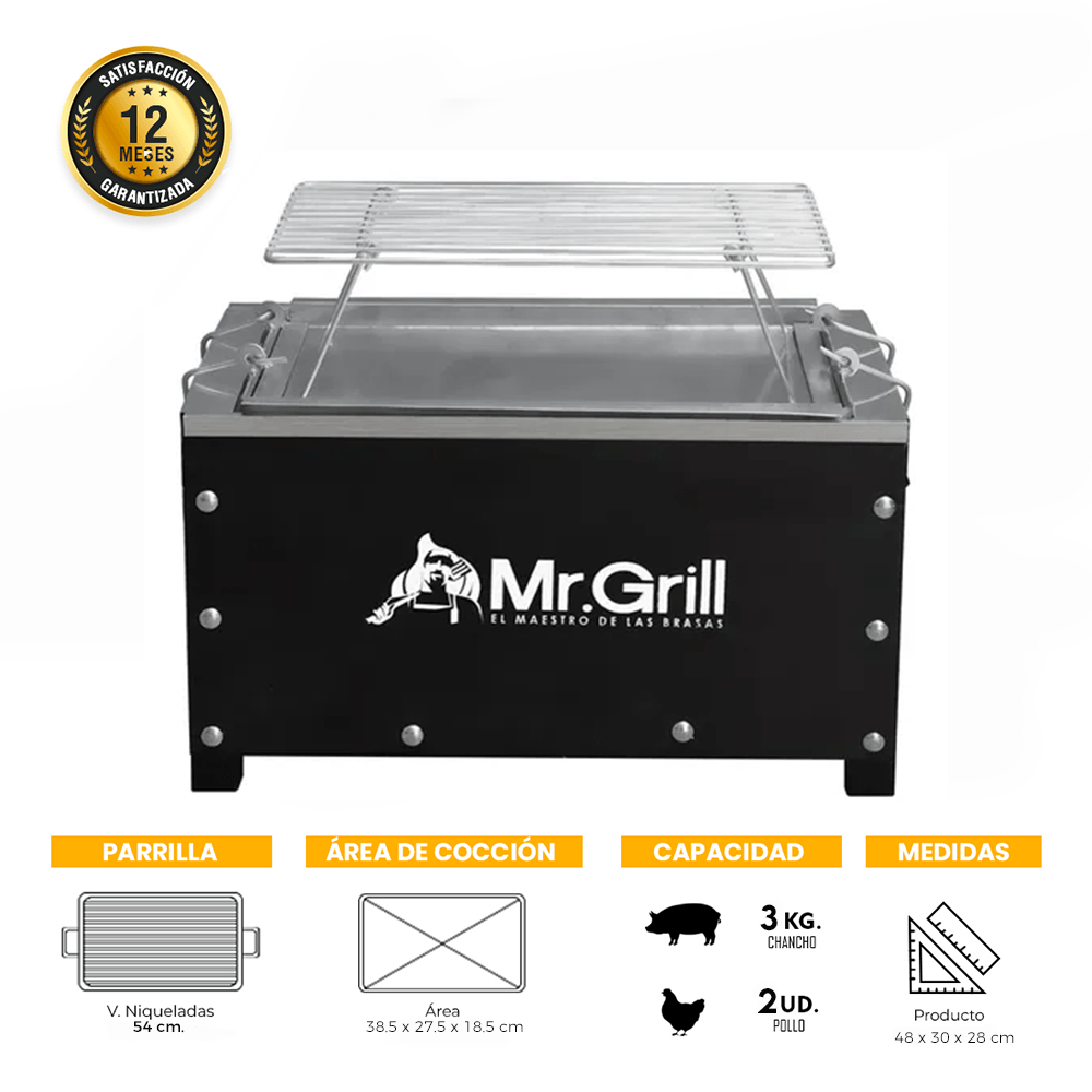 Caja China Chica Galv. Sin Ruedas + Parrilla