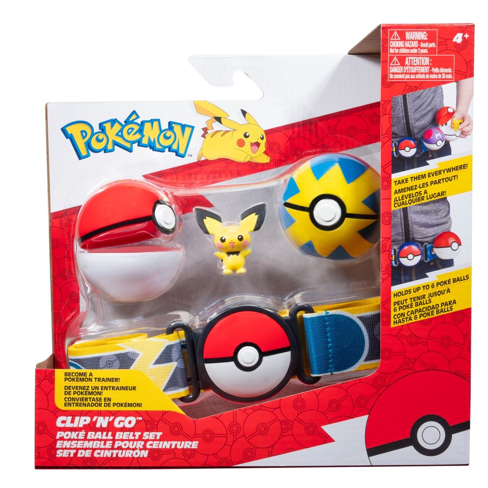 Set Cinturon Con Pokebola Pokemon Pichu