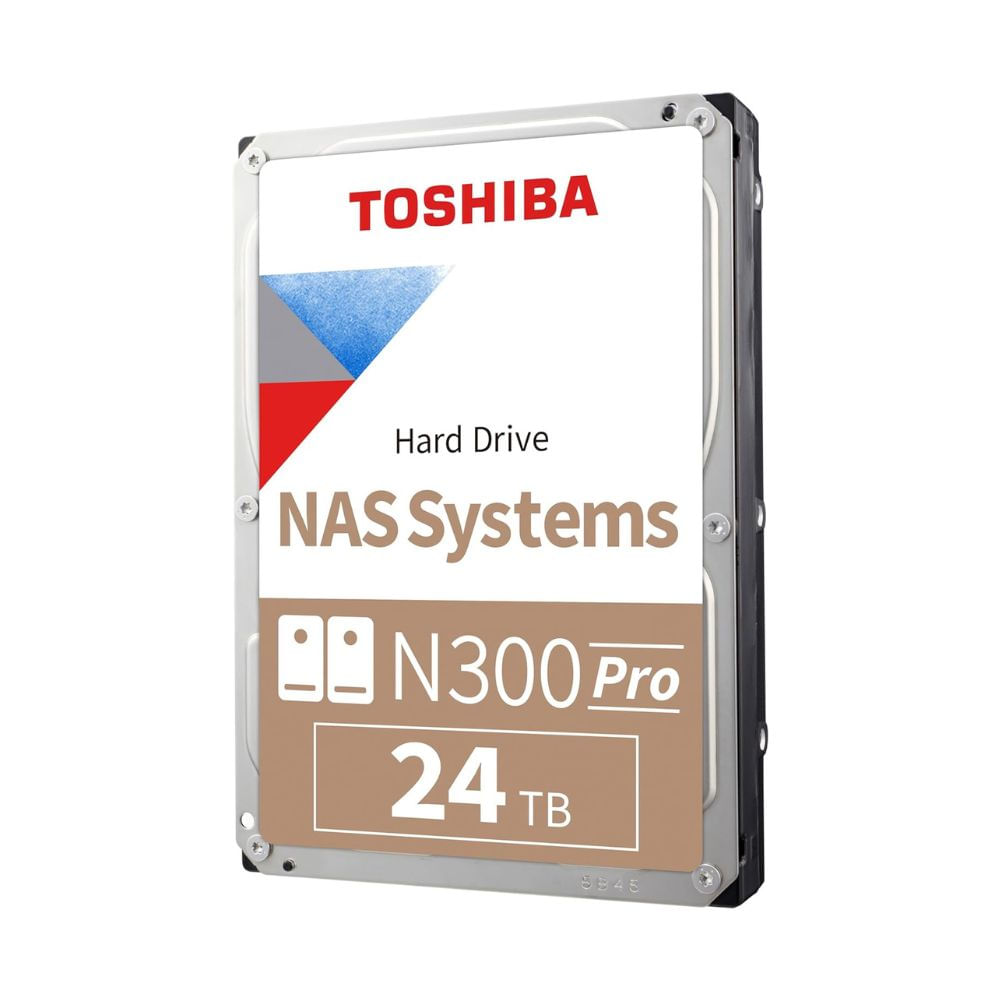 Disco duro Toshiba N300 PRO NAS, 24TB, SATA 6.0Gb/s, 7200rpm, 512MB Cache, 3.5""