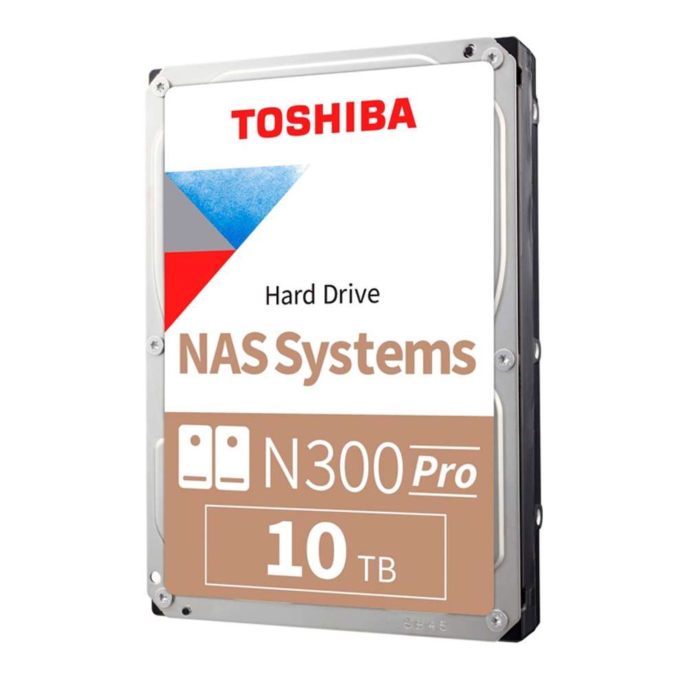Disco duro Toshiba N300 PRO NAS, 10TB, SATA 6.0Gb/s, 7200rpm, 512MB Cache, 3.5""