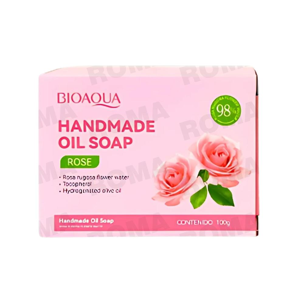 JABÓN EN BARRA DE ROSAS BIOAQUA 100G