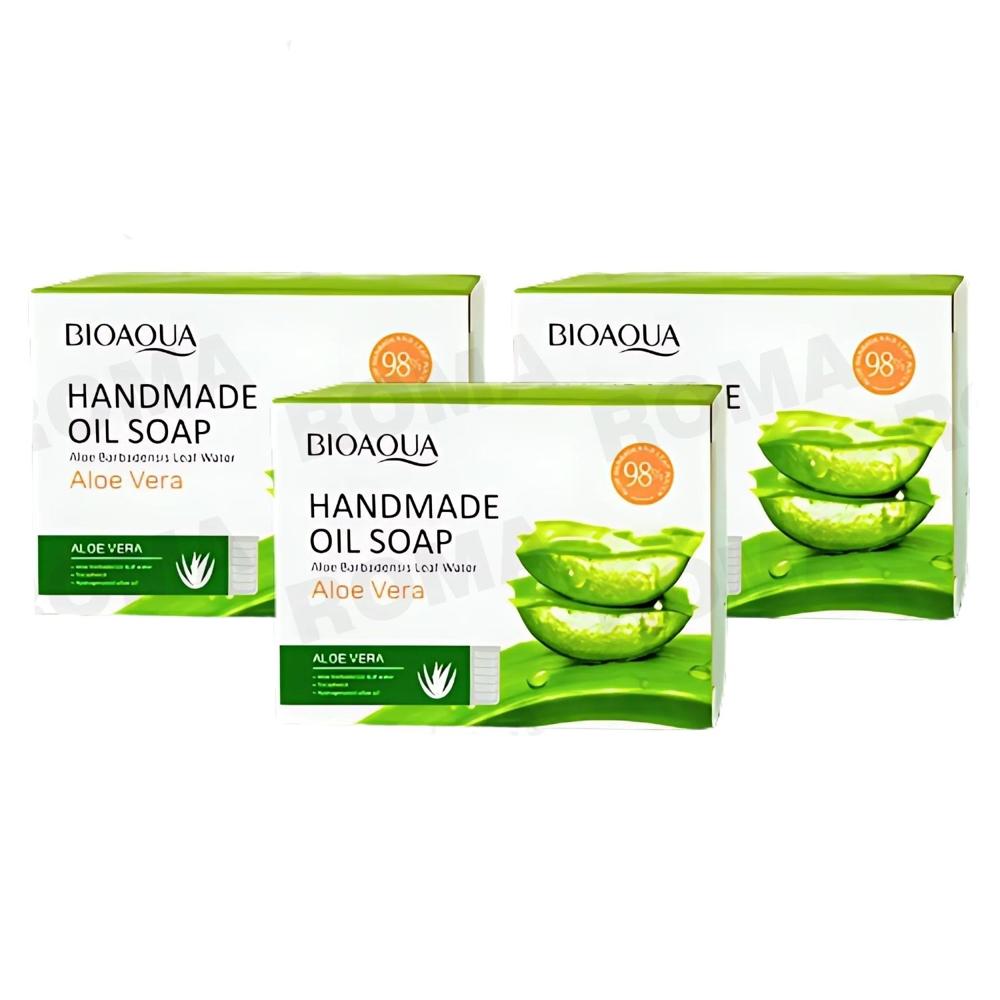 PACK 3 JABÓN EN BARRA DE ALOE VERA BIOAQUA 100G