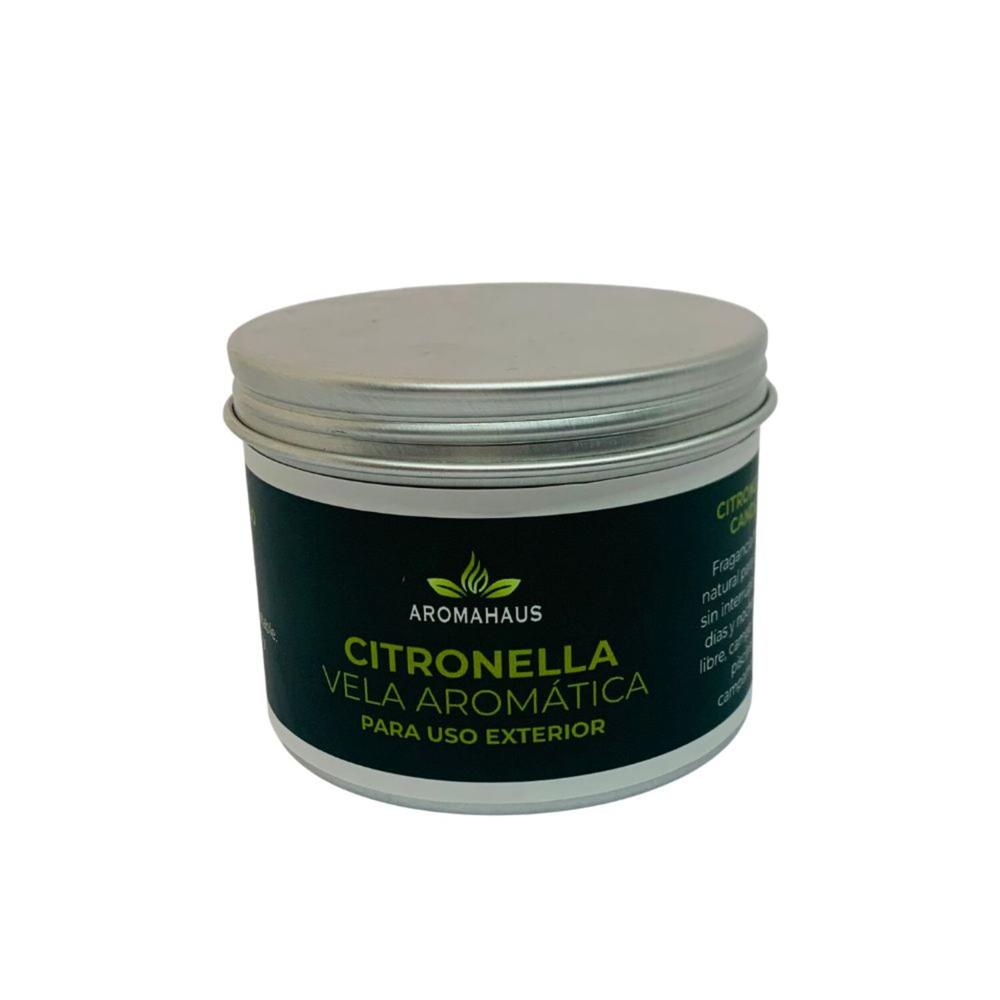 Vela de Citronella Aromahaus 100 gramos lata de aluminio
