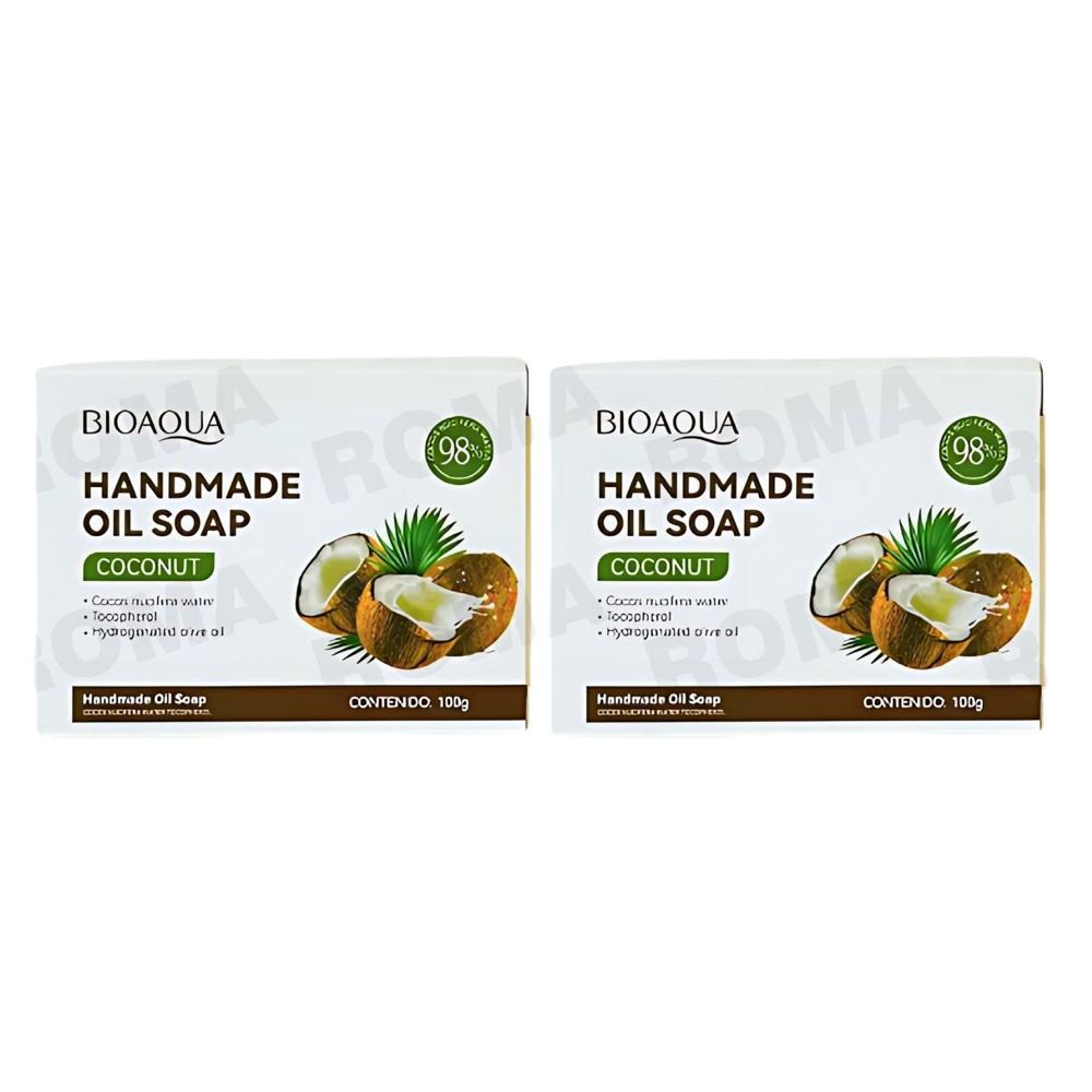 PACK 2 JABÓN EN BARRA DE COCO BIOAQUA 100G