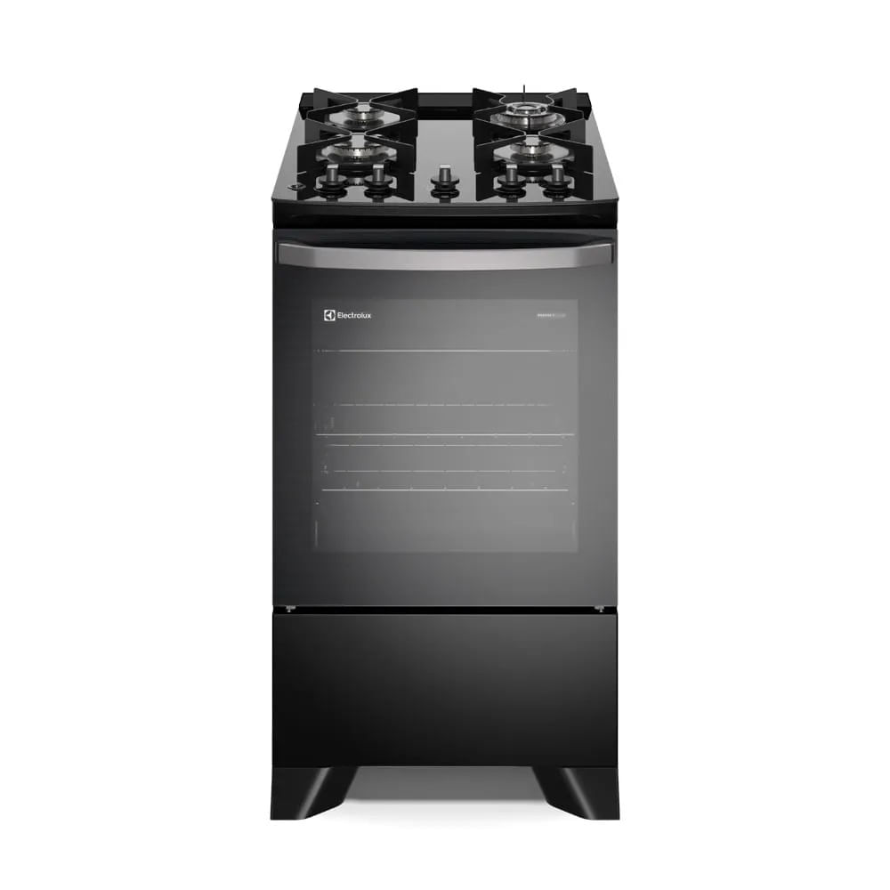 Cocina Gas Electrolux FE4GP4H 20"" Negro 4 Hornillas