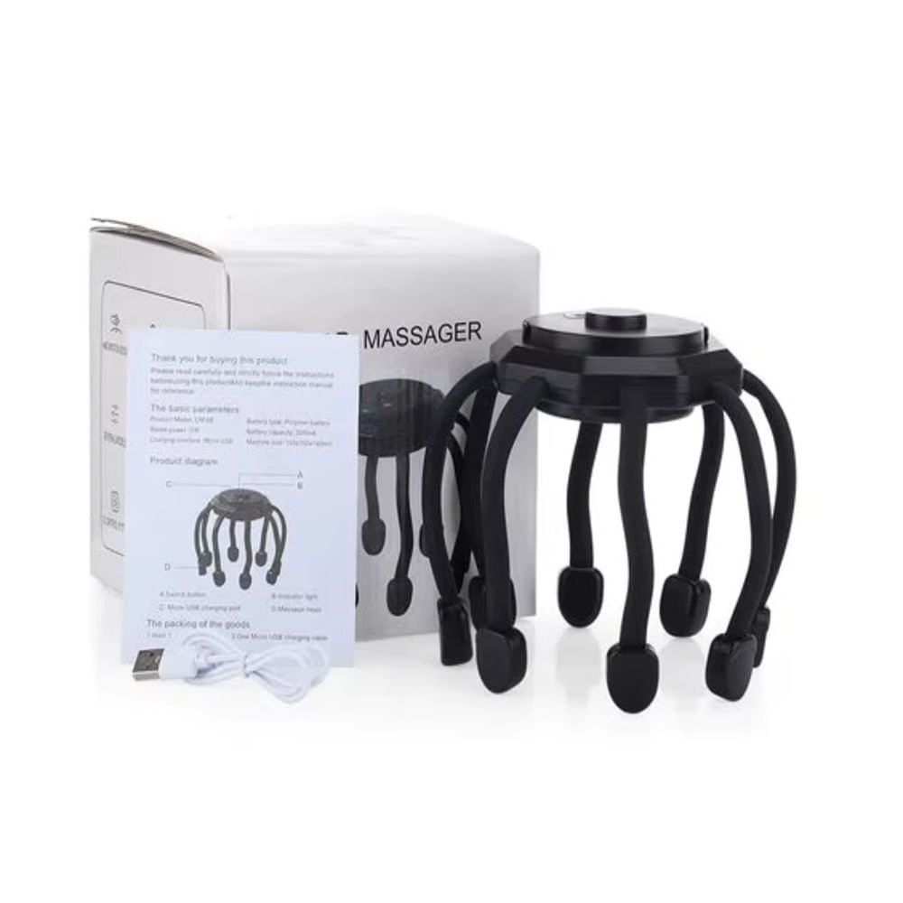 Masajeador de Cabeza Portátil para el Alivio del Estrés para Hombres y Mujeres Masajeador de Cabeza Portátil para el Alivio del Estrés para Hombres y Mujeres