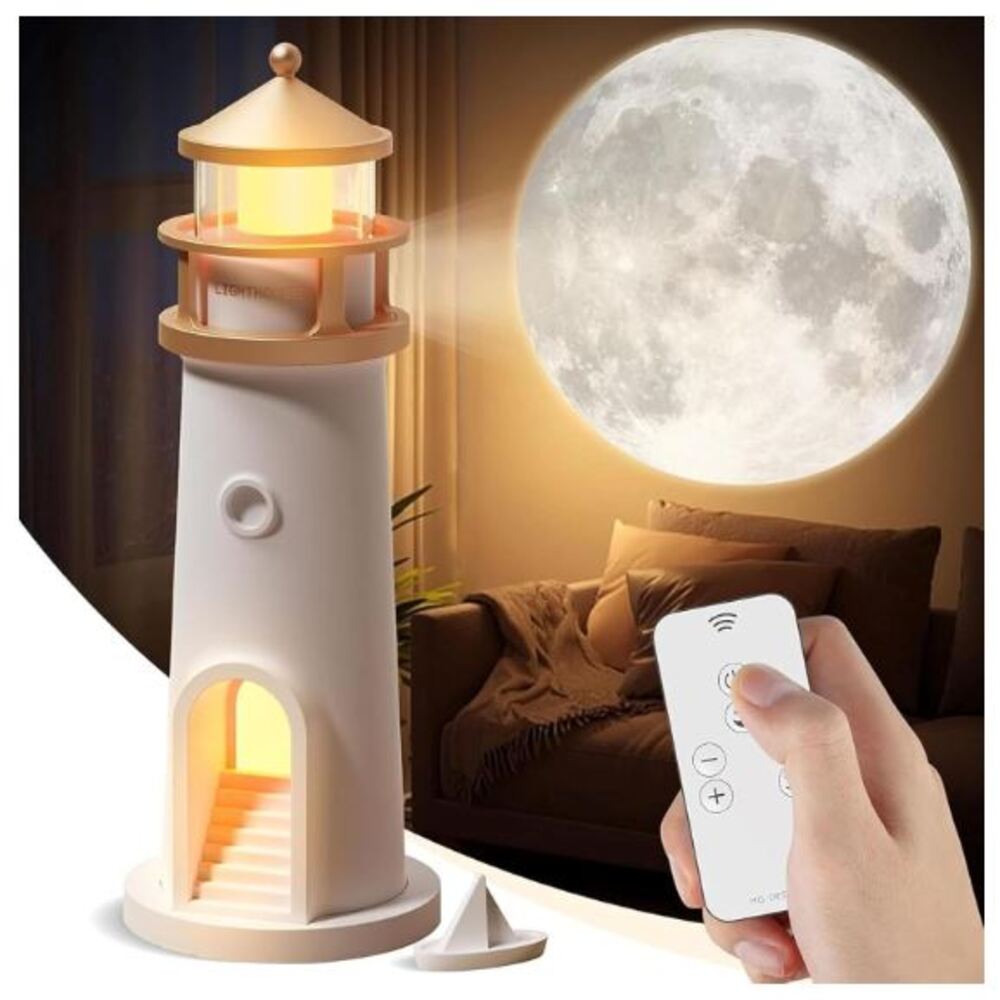 Lampara proyector de luna nocturna