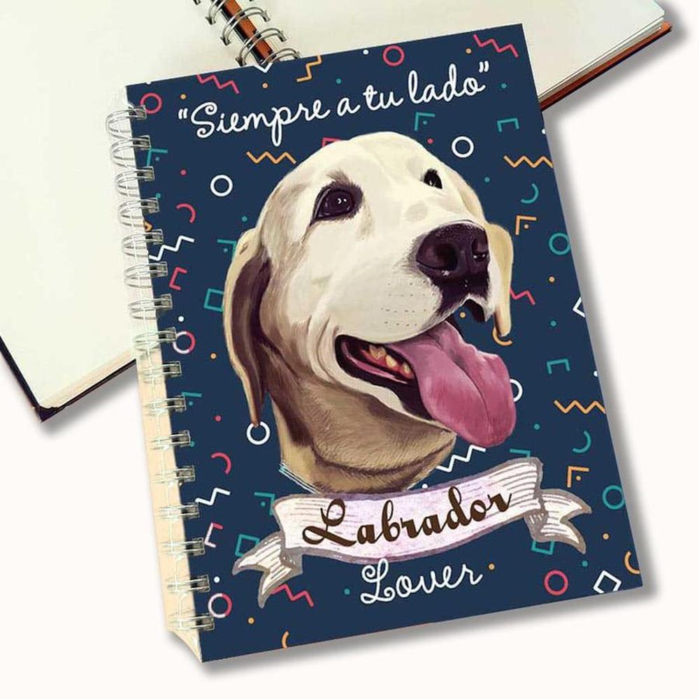 Cuaderno A5 - Qala Diseño - Perro Labrador Retriever