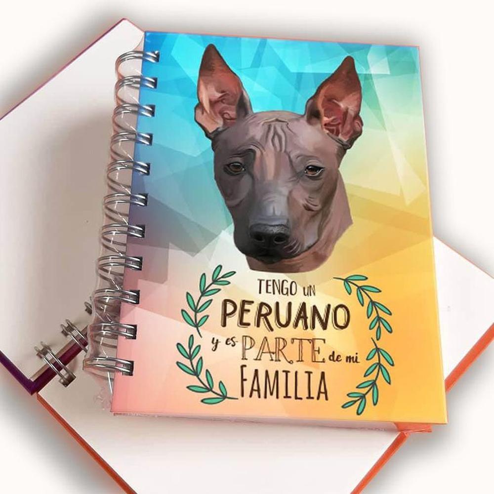 Libreta A6 - Qala Diseño - Perro Peruano Viringo
