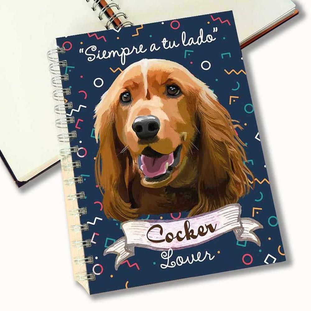 Cuaderno A5 - Qala Diseño - Perro Cocker