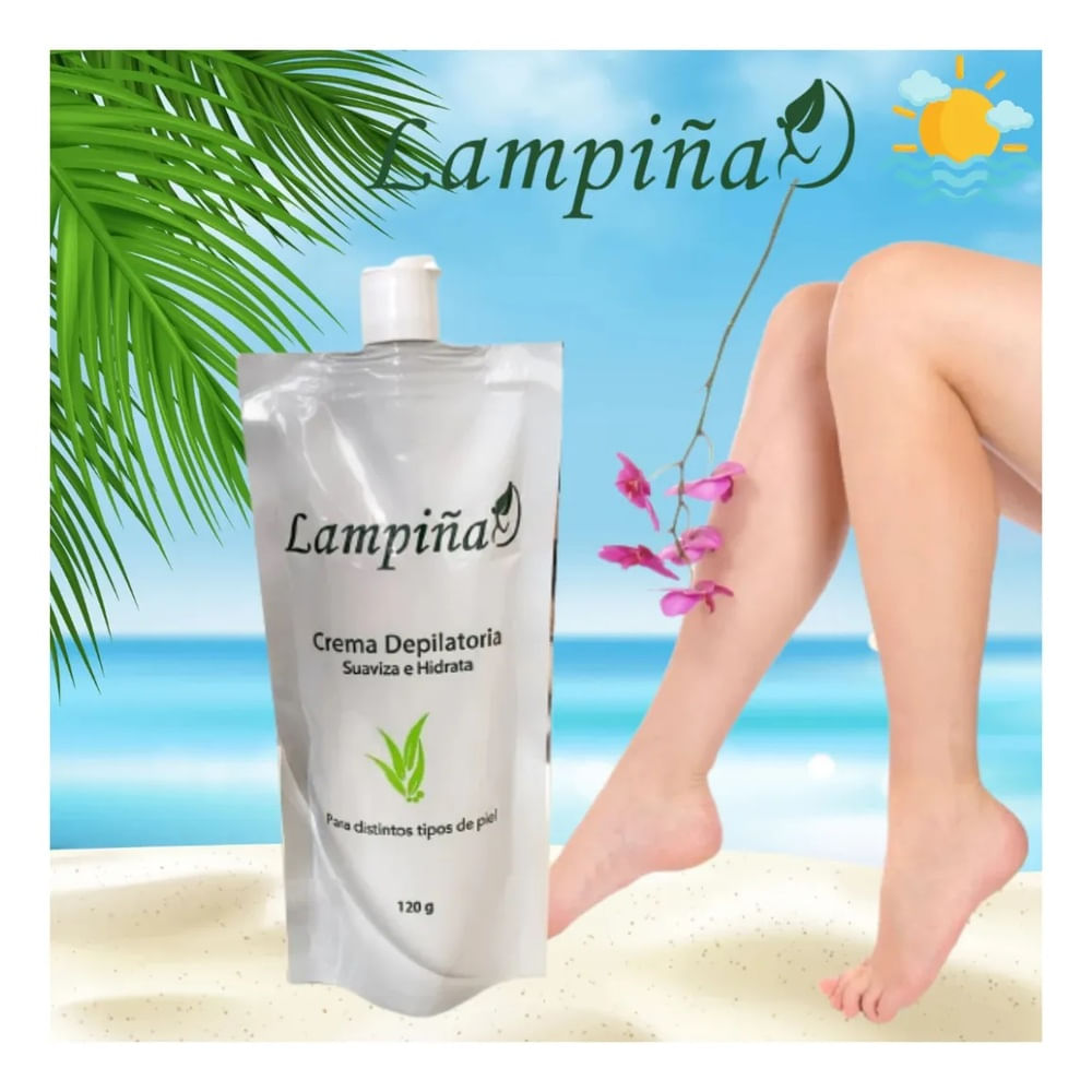 Lampiña Crema Depiladora Corporal Quita Vellos x 2