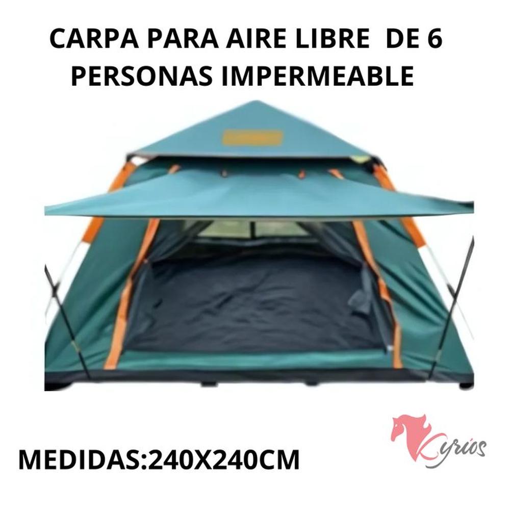 Carpa Para Aire Libre 6 Personas Standard Multicolor Carpa Para Aire Libre 6 Personas Standard Multicolor