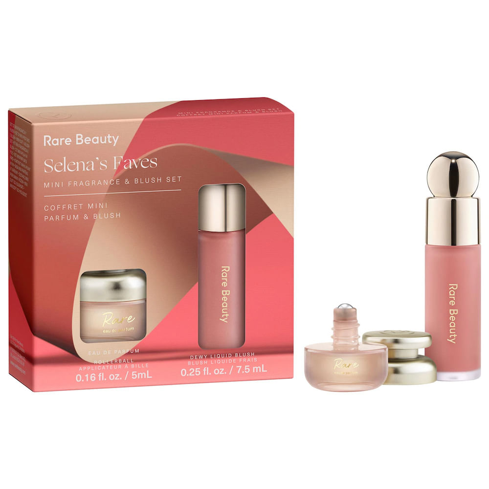 Rubor Liquido Selenas Faves Mini Fragrance & Blush Set Rare Beauty