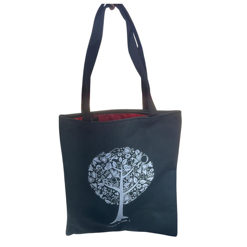 Bolsa Lona Gruesa Gris Oscuro