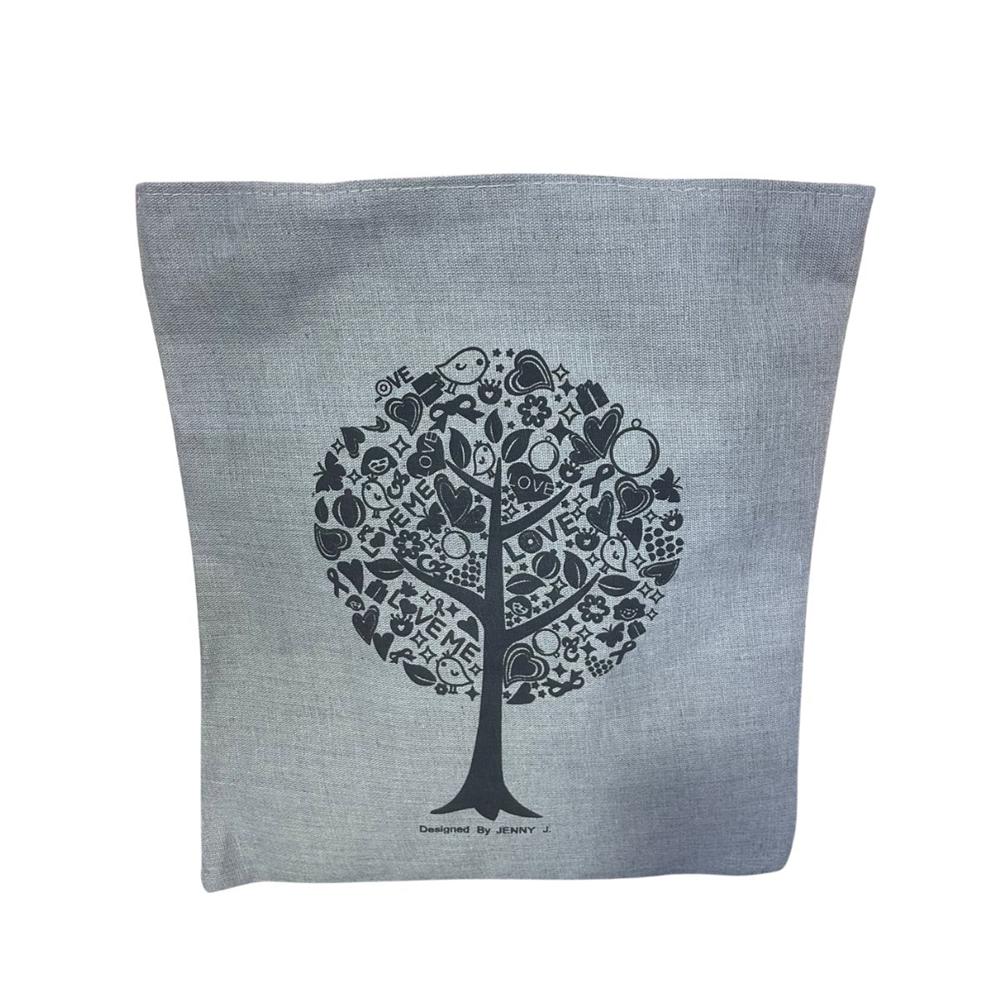 Bolsa Lona Gruesa Gris Claro