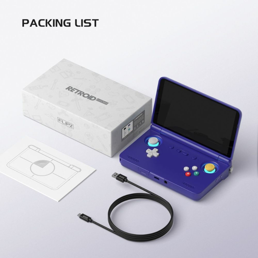 Consola Portátil Retroid Pocket Flip 2 Negro - Oechsle