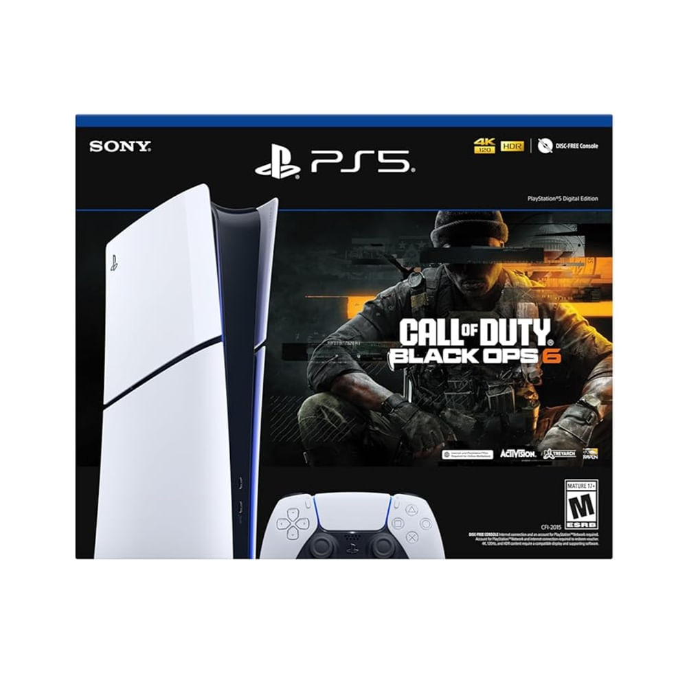 Consola Sony Playstation 5 Digital + Call Of Duty Black Ops Blanco