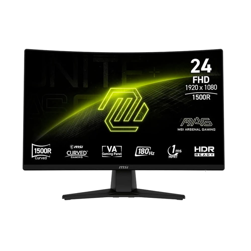 MONITOR GAMING MSI MAG 242C 24"" FHD CURVO Negro