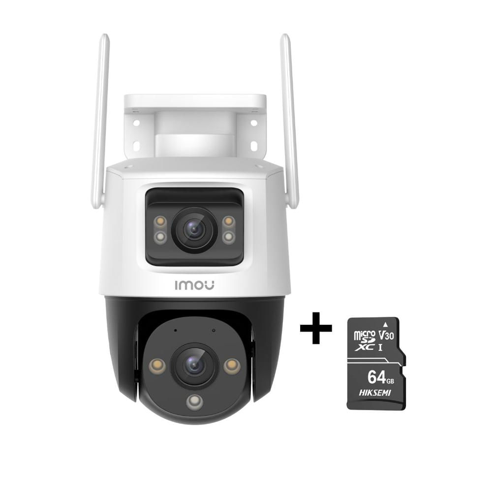 Cámara Seguridad WiFi Imou Cruiser Dual 10MP + Micro SD 64GB 360° Exterior