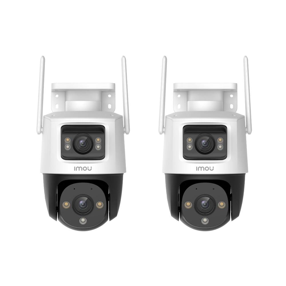 Kit 2 Cámara de Seguridad WiFi Imou Cruiser Dual 10MP 360° Exterior Visión Nocturna Color