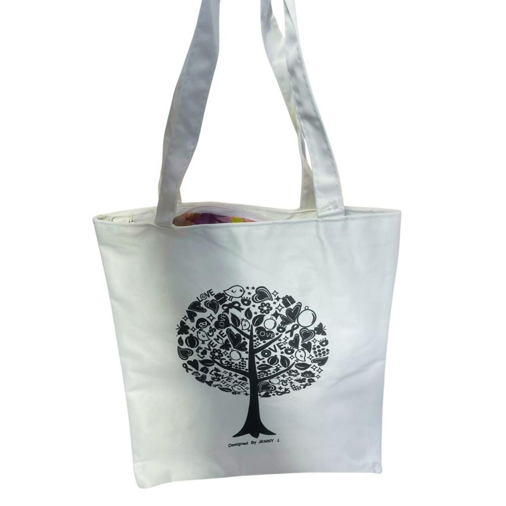 Bolsa Lona Gruesa Blanca