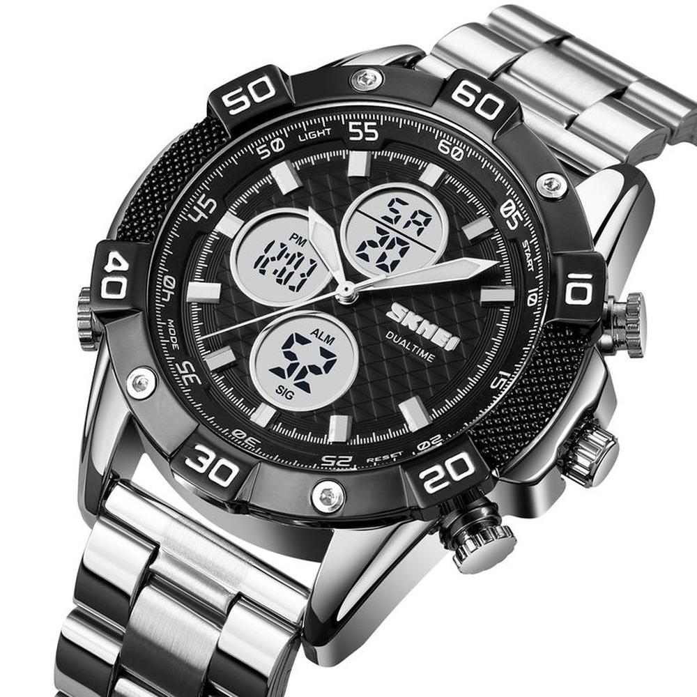 Reloj Skmei 1838 Plateado Correa Acero