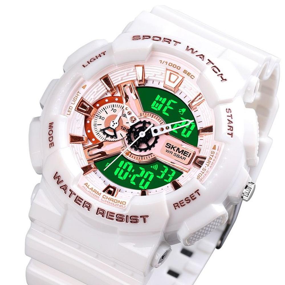 Reloj Skmei 1688 BLANCO Correa Silicona.