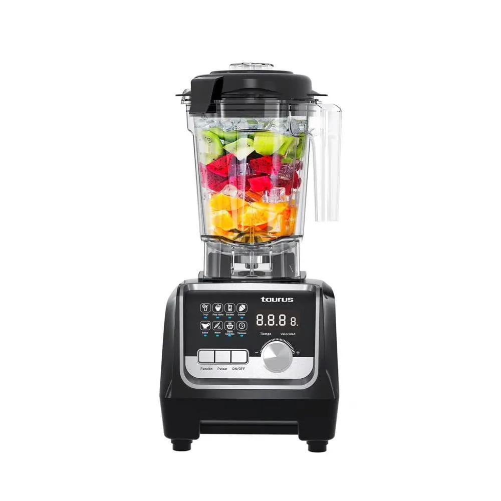 Licuadora Profesional de 2 Lts con 8 Funiones Tarus Elite Negro