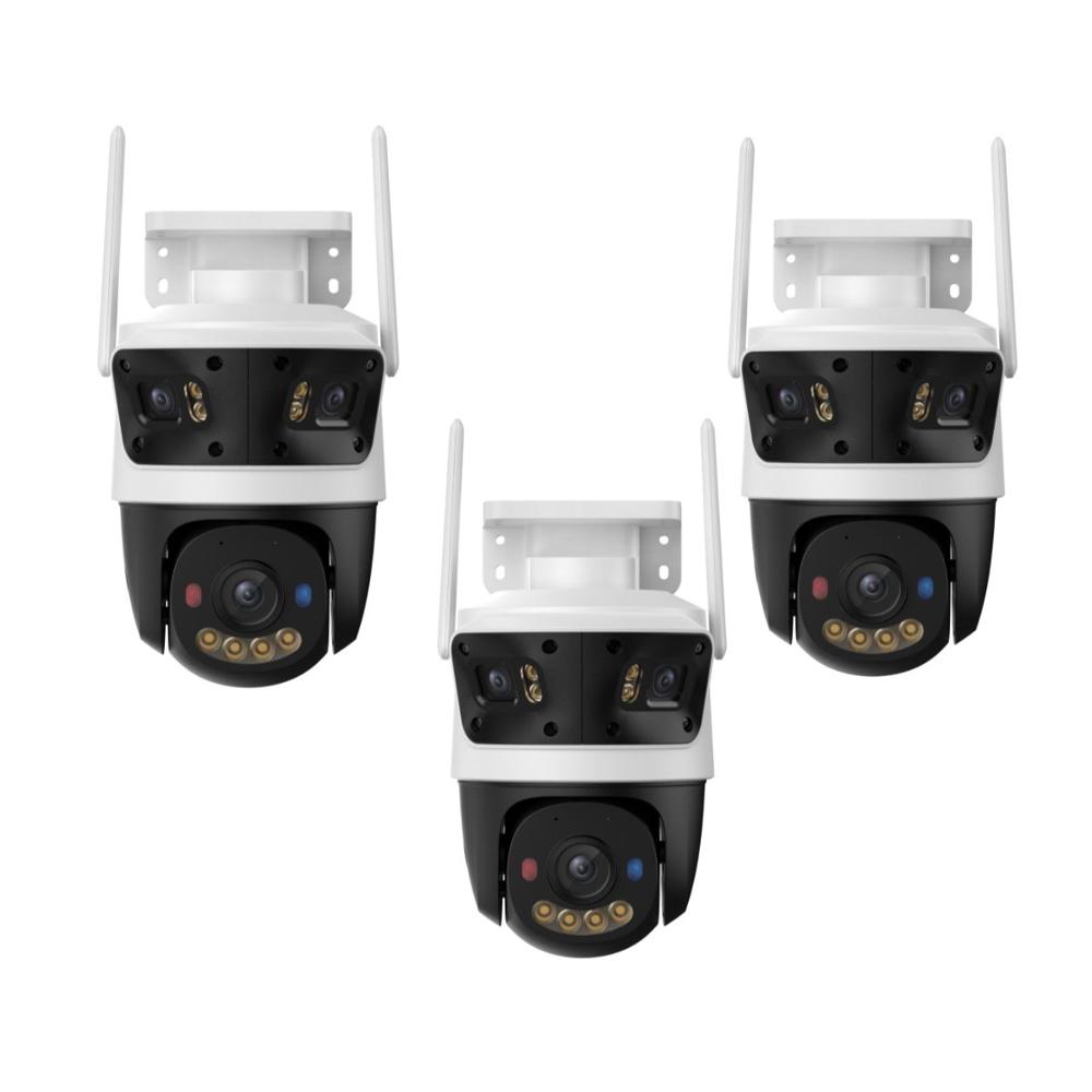 Kit 3 Cámaras de Seguridad WiFi Imou Cruiser Triple 11MP 360° Exterior Visión Nocturna