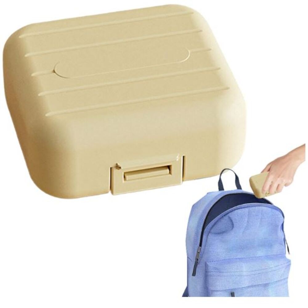 PASTILLERO PORTATIL PARA VIAJE - AMARILLO