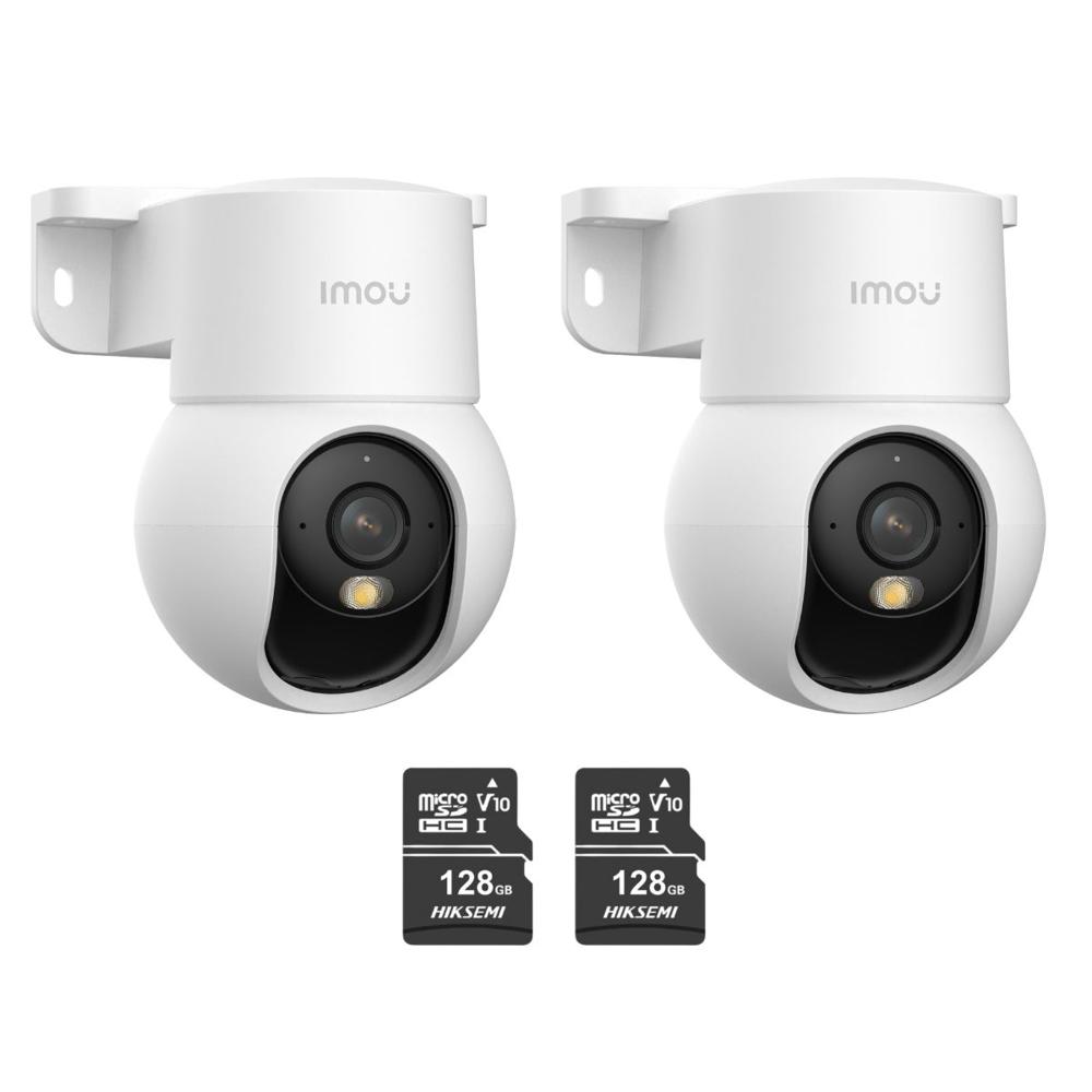 Kit 2 Cámaras Seguridad WiFi Imou Ranger Mini 2K 3MP + Micro SD 128GB Interior Visión 360°
