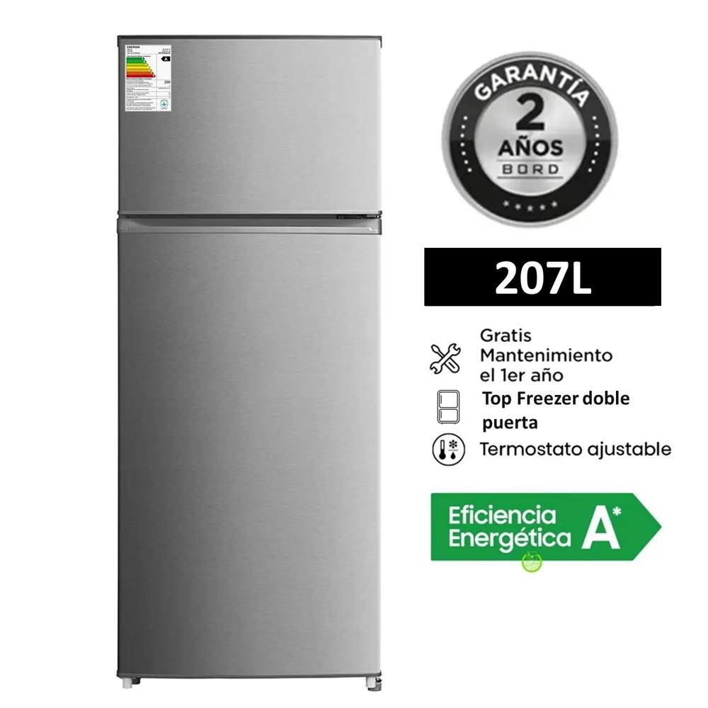 Refrigeradora Bord 207L Top mount Frost RE207FS-M Silver