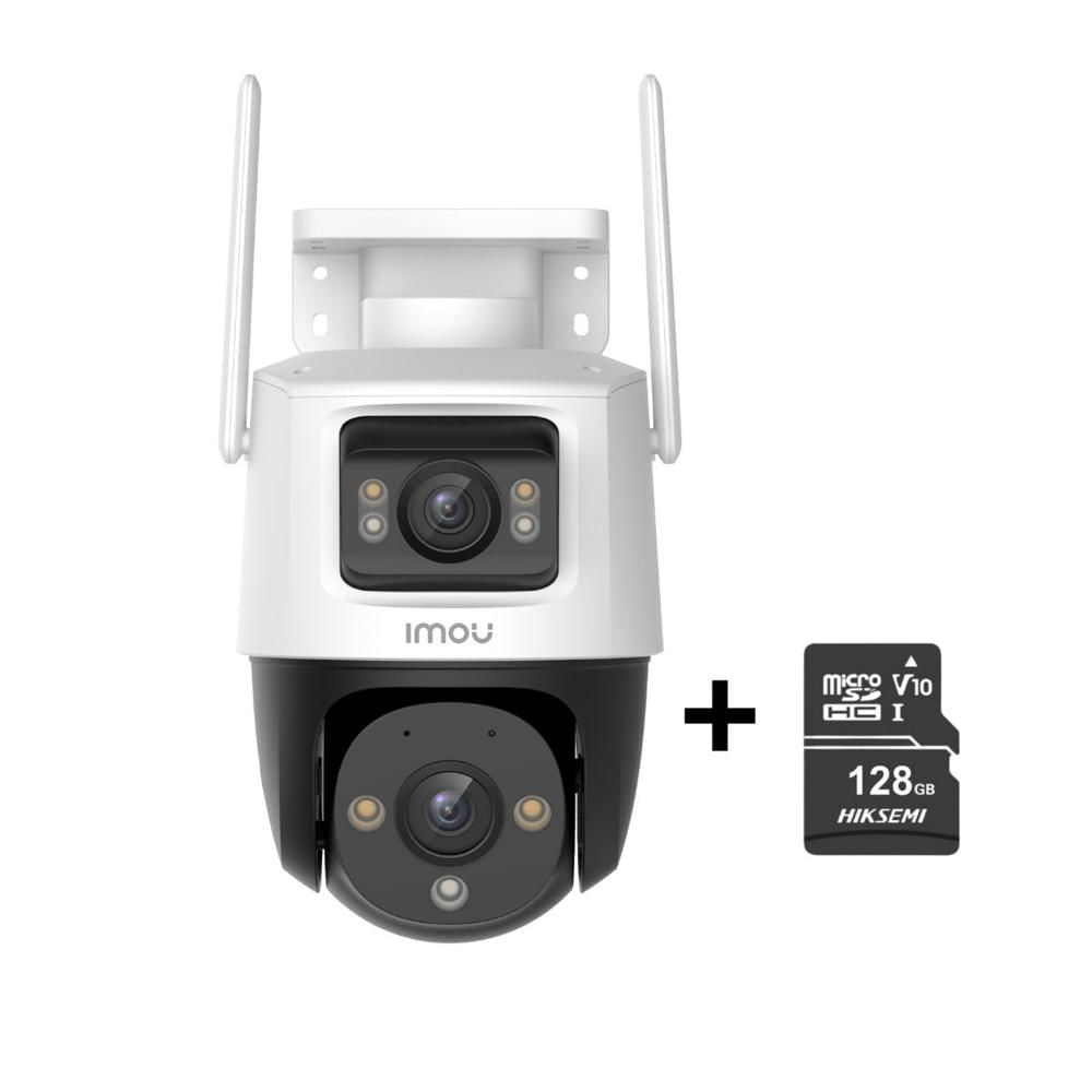 Cámara Seguridad WiFi Imou Cruiser Dual 10MP + Micro SD 128GB 360° Exterior