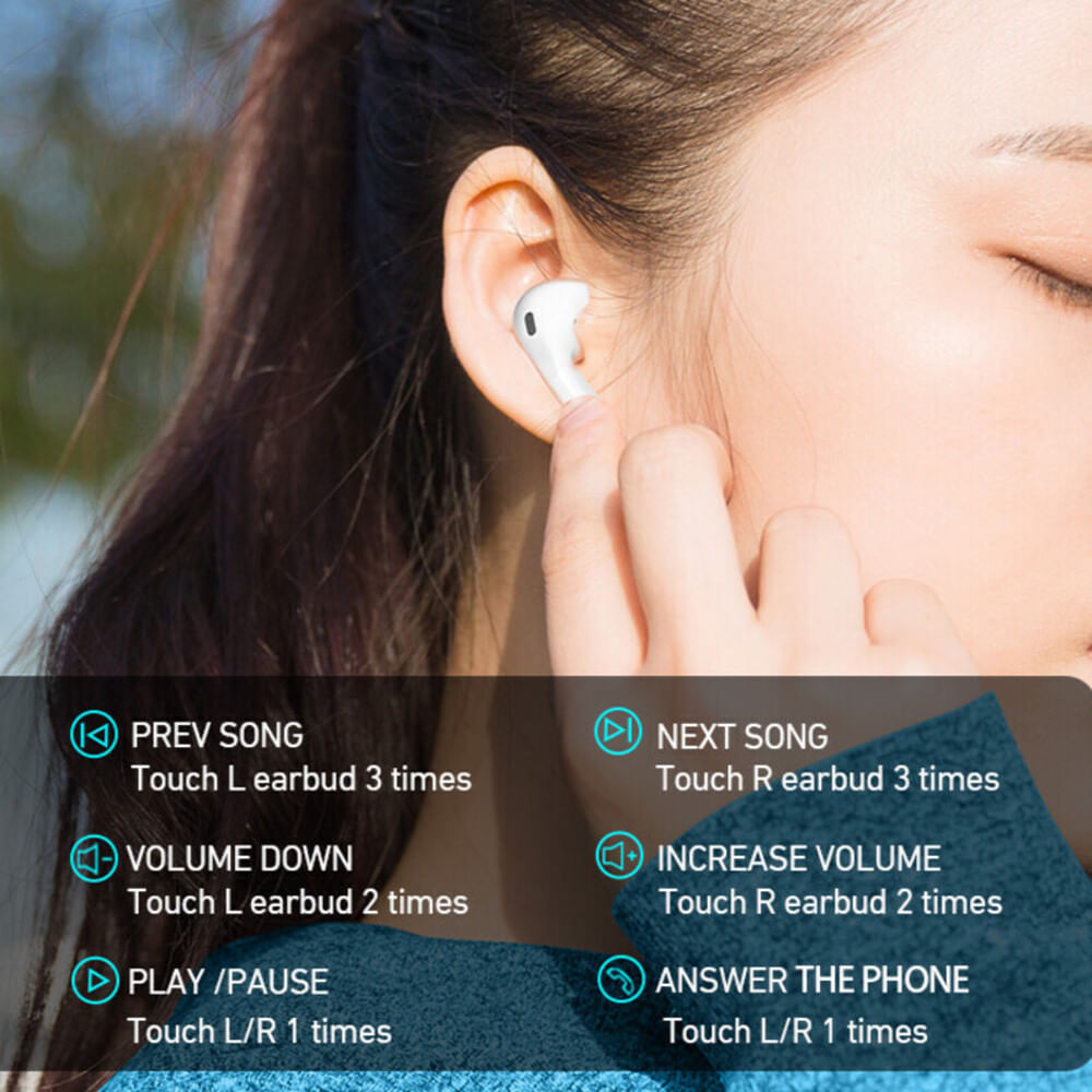 AURICULARES INALANBRICOS CON PANTALLA DIGITAL BT V5.3 BO-BW-50 BWOO