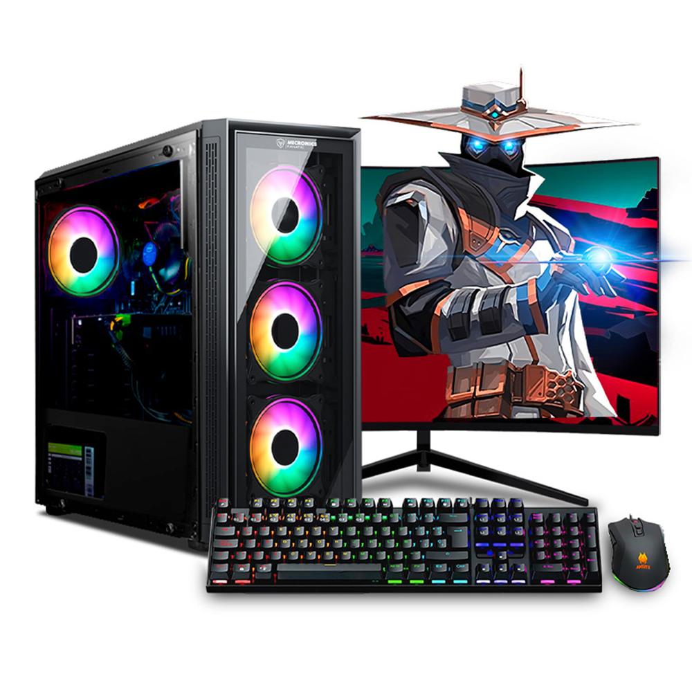 COMPUTADORA GAMER STORM RGB RYZEN 9 5900XT 32GB 1TB 24 CURVO RTX5050 8GB MI PC LISTA MIPCLISTA